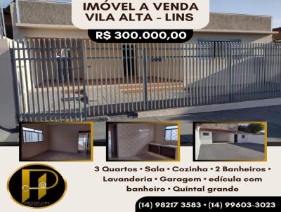 Casa para Venda, em Lins, bairro Vila Alta, 3 dormitrios