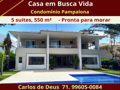 Casa em Condomnio para Venda, em Camaari, bairro Abrantes, 5 dormitrios, 5 banheiros, 5 sutes, 4 vagas