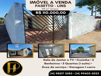 Casa para Venda, em Lins, bairro Pasetto, 3 dormitrios, 2 banheiros, 1 sute, 1 vaga