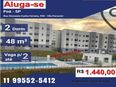 Apartamento para Locao, em Po, bairro Vila Perracini, 2 dormitrios, 1 banheiro, 1 vaga