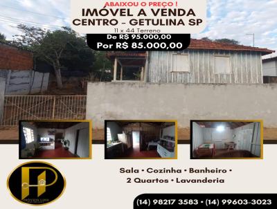 Casa para Venda, em Getulina, bairro Centro, 2 dormitrios, 1 banheiro