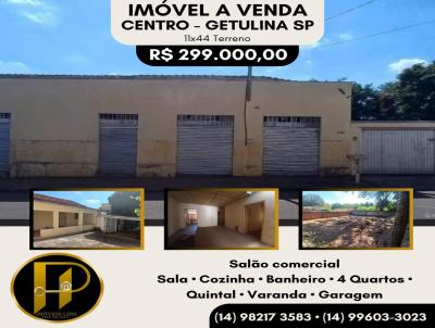 Residencial e Comercial para Venda, em Getulina, bairro Centro, 4 dormitrios