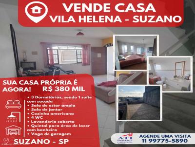 Casa para Venda, em Suzano, bairro Vila Helena, 3 dormitrios, 4 banheiros, 1 sute, 2 vagas