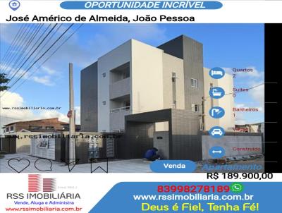 Apartamento para Venda, em Joo Pessoa, bairro Jos Amrico de Almeida, 2 dormitrios, 1 banheiro, 1 vaga