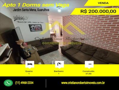 Apartamento para Venda, em Guarulhos, bairro Jardim Santa Mena, 1 dormitrio, 1 banheiro