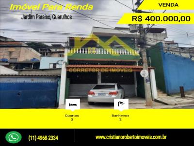 Casa para Venda, em Guarulhos, bairro Jardim Paraiso, 3 dormitrios, 2 banheiros