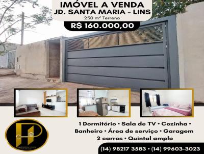 Casa para Venda, em Lins, bairro Jardim Santa Maria, 1 dormitrio, 2 vagas