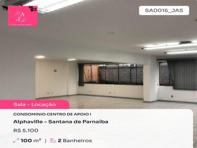 Sala Comercial para Locao, em Santana de Parnaba, bairro Alphaville, 2 banheiros