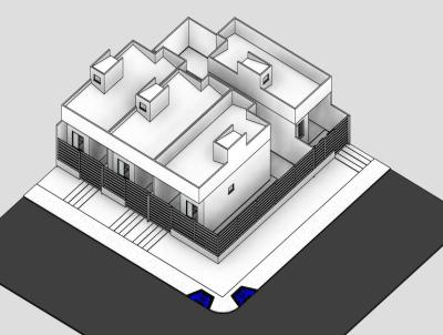 Casa Geminada para Venda, em Toledo, bairro Pinheirinho, 2 dormitrios, 1 banheiro, 2 vagas