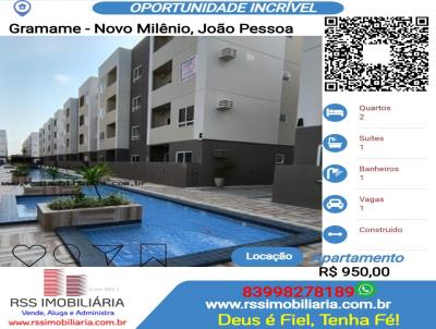 Apartamento para Locao, em Joo Pessoa, bairro Gramame - Novo Milnio, 2 dormitrios, 1 banheiro, 1 sute, 1 vaga