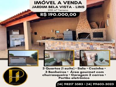 Casa para Venda, em Lins, bairro Jardim Bela Vista, 3 dormitrios, 1 sute