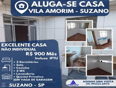 Casa para Locao, em Suzano, bairro Vila Amorim, 2 dormitrios, 2 banheiros