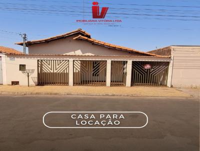 Casa para Locao, em Quirinpolis, bairro Onicio Resende, 4 dormitrios, 2 banheiros, 1 sute, 2 vagas