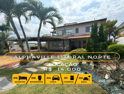 Apartamento para Locao, em Camaari, bairro Alphaville (Abrantes), 5 dormitrios, 6 banheiros, 4 sutes, 4 vagas