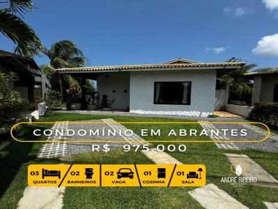 Casa em Condomnio para Venda, em Camaari, bairro Nova Abrantes (Abrantes), 3 dormitrios, 2 banheiros, 1 sute, 2 vagas