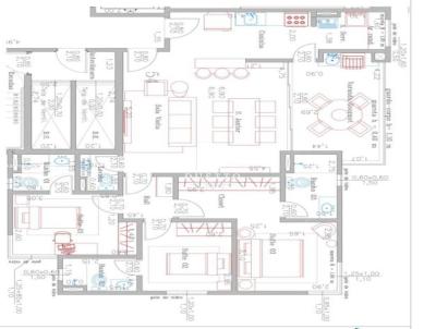 Apartamento para Locao, em Indaiatuba, bairro Jardim Pompia, 3 dormitrios, 4 banheiros, 3 sutes, 3 vagas