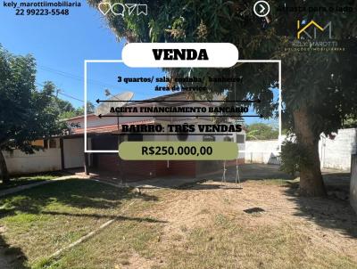 Casa para Venda, em Araruama, bairro Trs Vendas, 3 dormitrios, 2 banheiros, 1 sute