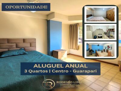 Apartamento 3 Quartos para Locao, em Guarapari, bairro Centro, 3 dormitrios, 1 banheiro, 1 sute