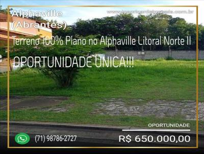 Terreno para Venda, em Camaari, bairro Alphaville Litoral Norte II