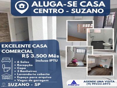 Casa Comercial para Locao, em Suzano, bairro Vila Figueira, 3 banheiros