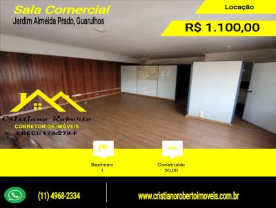 Sala Comercial para Locao, em Guarulhos, bairro Jardim Almeida Prado, 1 banheiro