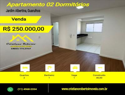 Apartamento para Venda, em Guarulhos, bairro Jardim Albertina, 2 dormitrios, 1 banheiro, 1 vaga