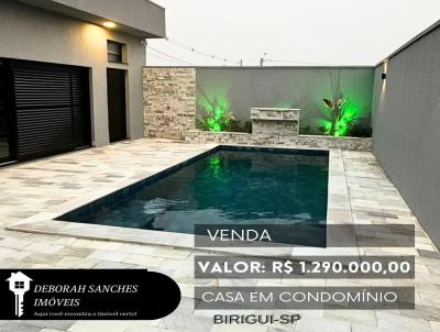 Casa em Condomnio para Venda, em Birigui, bairro Residencial Villa Lobos, 3 dormitrios, 4 banheiros, 3 sutes