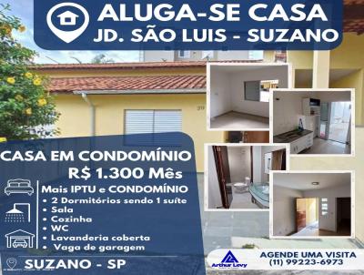 Casa em Condomnio para Locao, em Suzano, bairro Jardim So Lus, 2 dormitrios, 2 banheiros, 1 sute, 1 vaga