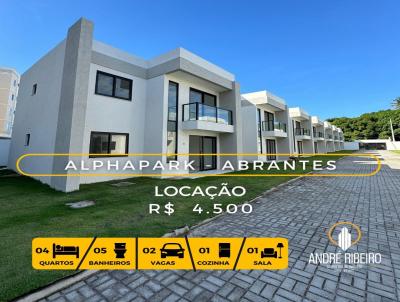 Casa em Condomnio para Locao, em Camaari, bairro Alphaville (Abrantes), 4 dormitrios, 5 banheiros, 4 sutes, 2 vagas