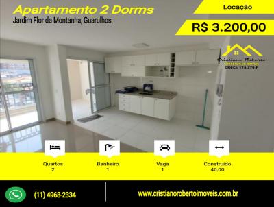 Apartamento para Locao, em Guarulhos, bairro Jardim Flor da Montanha, 2 dormitrios, 1 banheiro, 1 vaga