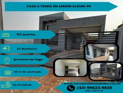 Casa para Venda, em Jardim Alegre, bairro Jardim America II, 2 dormitrios, 1 banheiro, 1 vaga