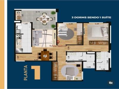 Apartamento para Venda, em Rio Claro, bairro Vila Operria, 3 dormitrios, 2 banheiros, 1 sute, 2 vagas