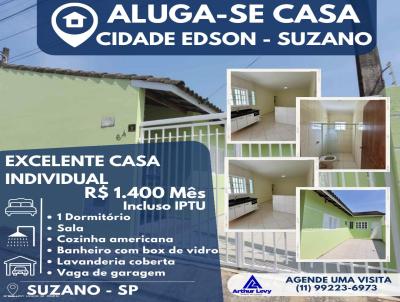 Casa 1 dormitrio para Locao, em Suzano, bairro Jardim Suzano, 1 dormitrio, 1 banheiro, 1 vaga