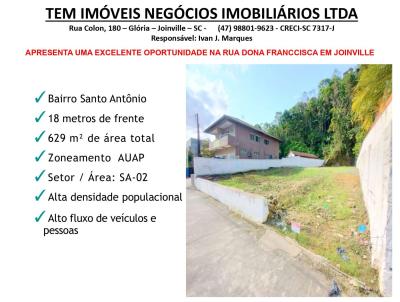 Terreno para Venda, em Joinville, bairro Santo Antnio