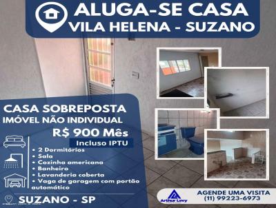 Casas 2 Quartos para Locao, em Suzano, bairro Vila Helena, 2 dormitrios, 1 banheiro, 1 vaga