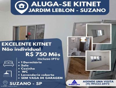 Casa para Locao, em Suzano, bairro Jardim Leblon, 1 dormitrio, 1 banheiro