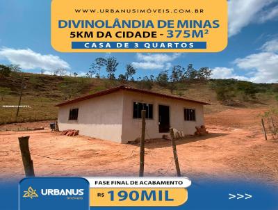 Casa para Venda, em Divinolndia de Minas, bairro 5km da cidade, 3 dormitrios, 1 banheiro