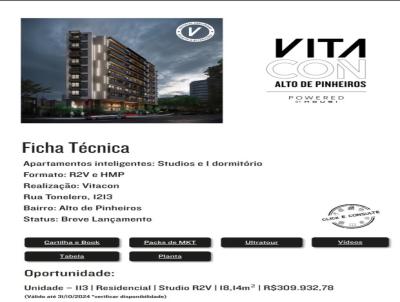 Apartamento na Planta para Venda, em So Paulo, bairro Vila Ipojuca, 1 dormitrio, 1 banheiro, 1 vaga