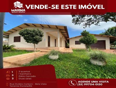 Casa para Venda, em Tenente Portela, bairro BELA VISTA, 3 dormitrios, 1 banheiro, 2 vagas