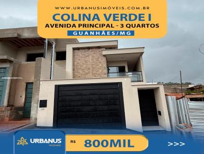 Casa para Venda, em Guanhes, bairro Colina Verde I, 3 dormitrios, 2 banheiros, 1 sute, 2 vagas