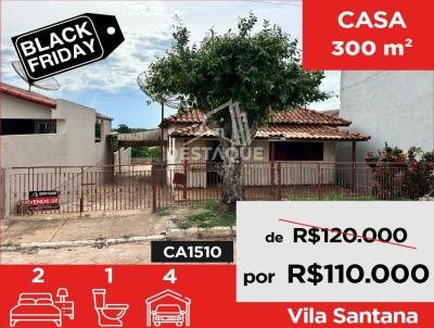 Casa para Venda, em Santo Anastcio, bairro Vila Santana, 2 dormitrios, 1 banheiro, 4 vagas