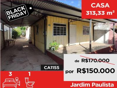 Casa para Venda, em Santo Anastcio, bairro Jardim Paulista, 3 dormitrios, 1 banheiro