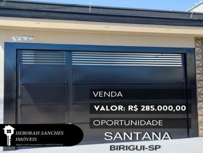 Casa para Venda, em Birigui, bairro Jardim Sant`Ana, 3 dormitrios, 2 banheiros, 1 sute, 2 vagas