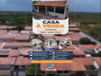 Casa para Venda, em Cuiab, bairro Jardim Vitria, 3 dormitrios, 3 banheiros, 2 sutes, 2 vagas