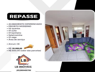 Apartamento para Venda, em Fortaleza, bairro Repasse/Ancuri, 2 dormitrios, 1 banheiro, 1 sute, 1 vaga