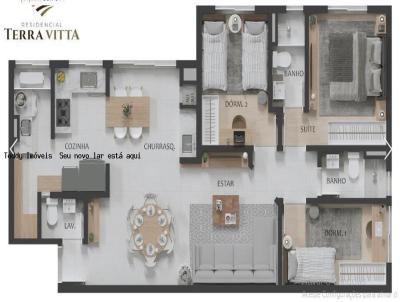 Apartamento 3 dormitrios para Venda, em So Caetano do Sul, bairro Barcelona, 3 dormitrios, 2 banheiros, 1 sute, 2 vagas