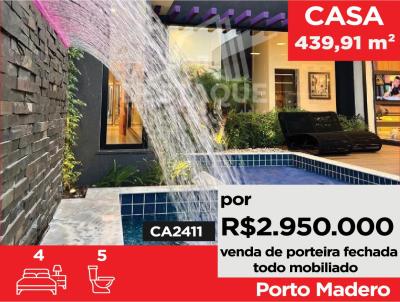 Casa para Venda, em Presidente Prudente, bairro Porto Madero Residence, 4 dormitrios, 4 sutes