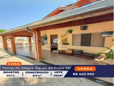 Casa para Venda, em Aguas da Prata, bairro Terras do Alegre, 3 dormitrios, 2 banheiros, 2 sutes, 3 vagas