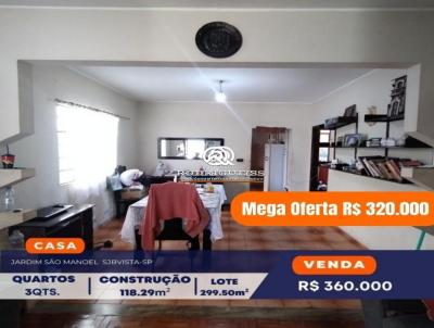 Casa para Venda, em So Joo da Boa Vista, bairro Jardim So Manoel, 3 dormitrios, 1 banheiro, 1 sute, 2 vagas