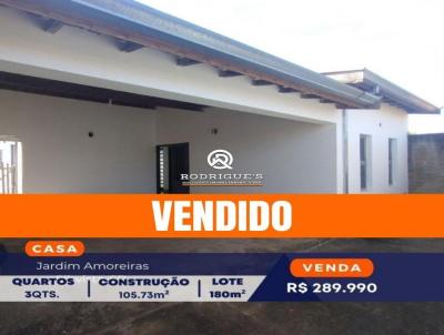 Casa para Venda, em So Joo da Boa Vista, bairro Jardim das  Amoreiras, 3 dormitrios, 1 banheiro, 3 vagas